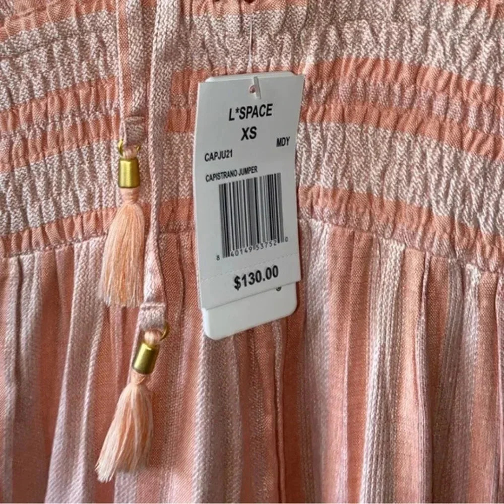 L Space Striped Cover-Up Jumpsuit XS - Picture 10 of 10